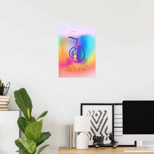 Quadro Reiki Poster (Thuiskantoor)