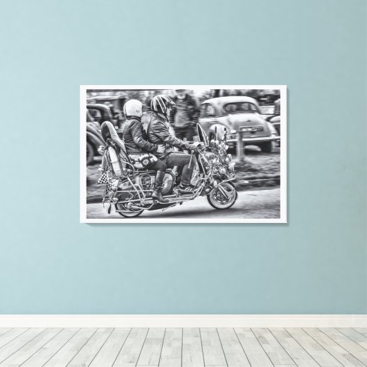 Quadrofenie! Canvas Afdruk (Insitu (Houten vloer))