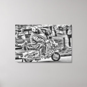 Quadrophenia - de Scooter Jaren Canvas Afdruk