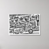 Quadrophenia - de Scooter Jaren Canvas Afdruk (Voorkant)