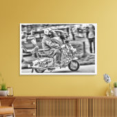 Quadrophenia - de Scooter Jaren Canvas Afdruk (Insitu (Woonkamer))