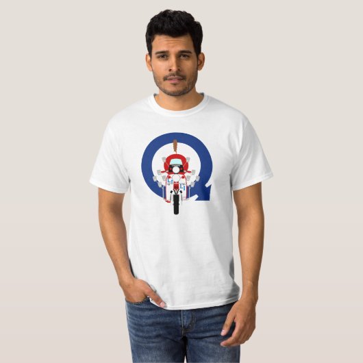 Quadrophenia Mod Target Scooter T-shirt (Voorkant volledig)