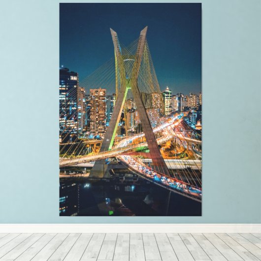 Quadros de São Paulo Coleção Onaitsirc Infinity Canvas Afdruk (Insitu (Houten vloer))