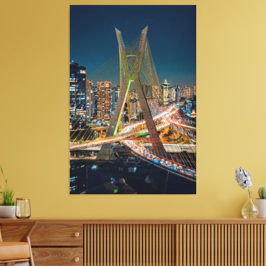 Quadros de São Paulo Coleção Onaitsirc Infinity Canvas Afdruk (Insitu (Woonkamer))
