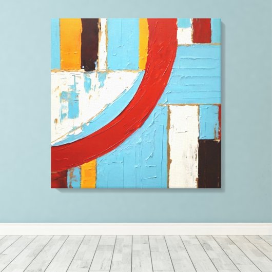 Quadros Decorativos em Canvas A Dança das Ondas (Insitu (Houten vloer))