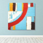 Quadros Decorativos em Canvas A Dança das Ondas Afdruk (Insitu (Houten vloer))