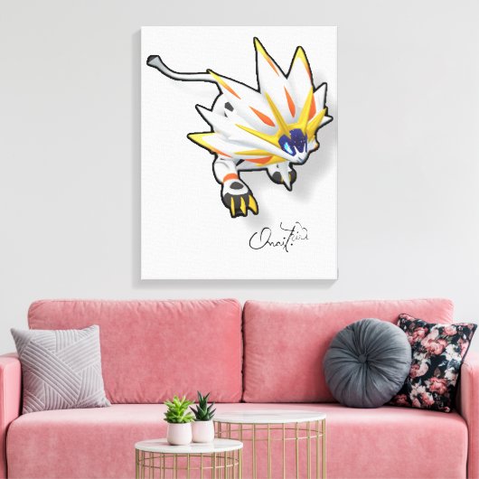 Quadros Relacionados a Pokémon GO. Canvas Afdruk (Insitu (Woonkamer))