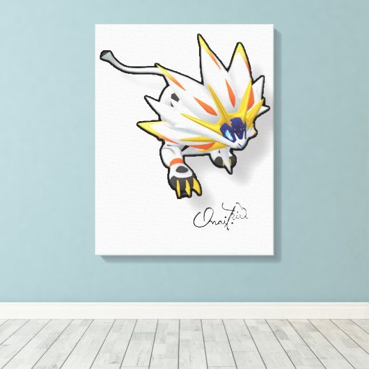 Quadros Relacionados a Pokémon GO. Canvas Afdruk (Insitu (Houten vloer))