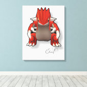 Quadros Relacionados a Pokémon GO. Canvas Afdruk (Insitu (Houten vloer))