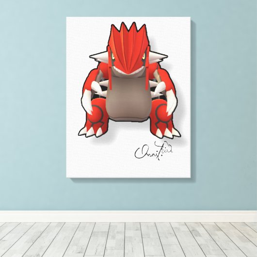 Quadros Relacionados a Pokémon GO. Canvas Afdruk (Insitu (Houten vloer))