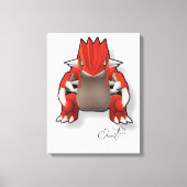 Quadros Relacionados a Pokémon GO. Canvas Afdruk (Voorkant)