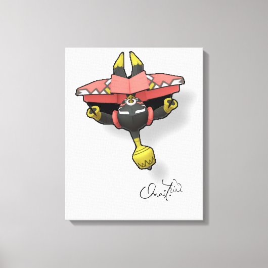 Quadros Relacionados a Pokémon GO. Canvas Afdruk (Voorkant)