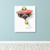 Quadros Relacionados a Pokémon GO. Canvas Afdruk (Insitu (Houten vloer))