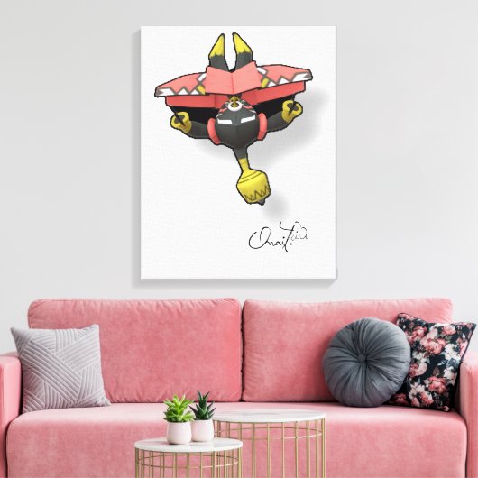 Quadros Relacionados a Pokémon GO. Canvas Afdruk (Insitu (Woonkamer))