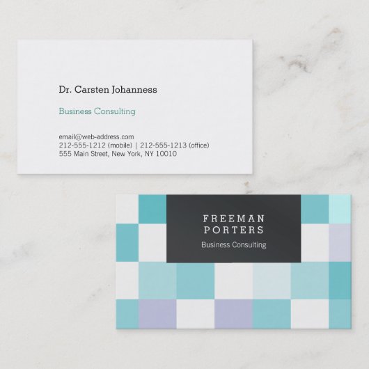 Quadrssa, praktisch, elegant en klar visitekaartje (Voorkant / Achterkant)