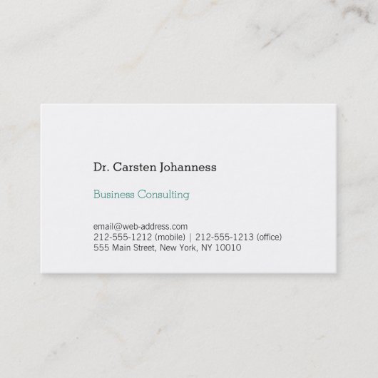 Quadrssa, praktisch, elegant en klar visitekaartje (Voorkant)