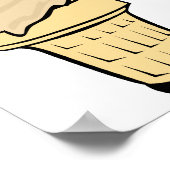 Quadruple Ice Cream Cone Poster (Hoek)