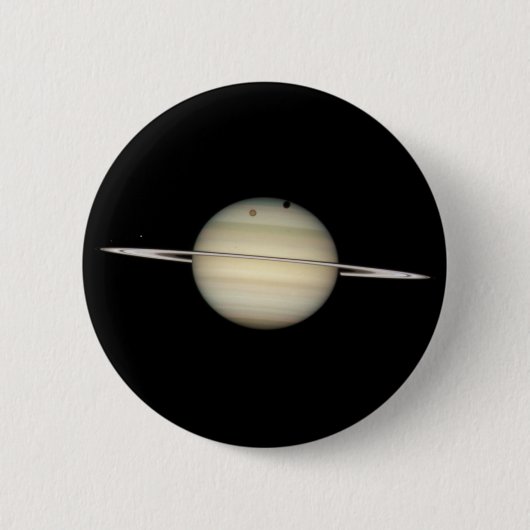 Quadruple Saturn Moon Transit Ronde Button 5,7 Cm (Voorkant)