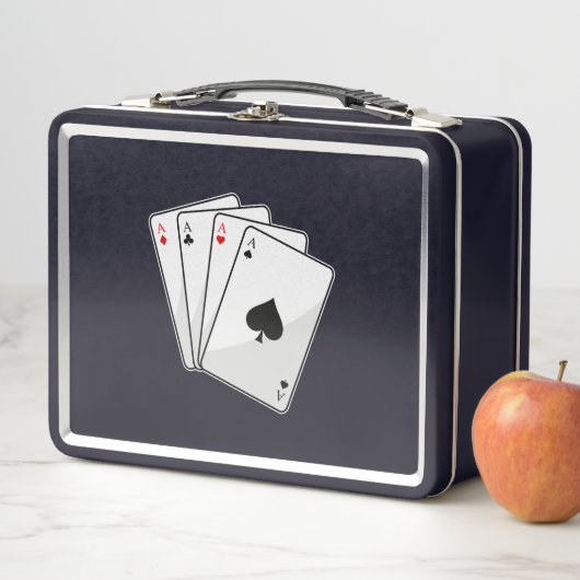 Quadruplets Aces Poker-kaarten bij Poker (In situ)