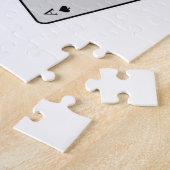 Quadruplets Aces Poker-kaarten bij Poker Legpuzzel (Zijkant)