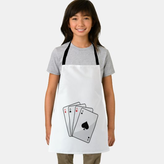 Quadruplets Aces Poker-kaarten bij Poker Schort (Insitu)