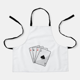 Quadruplets Aces Poker-kaarten bij Poker Schort