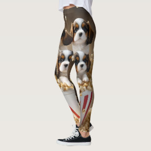 Quads Cavalier Spaniel Puppies in de popcorn, Leggings