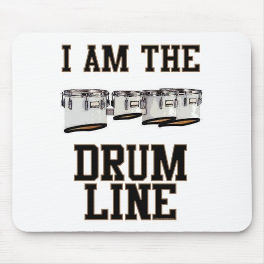 Quads: Ik ben de drumlijn Muismat (Voorkant)