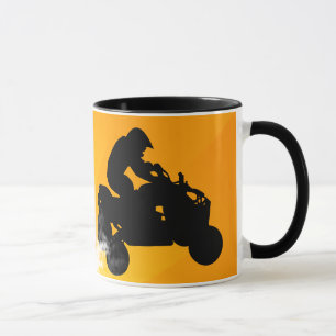 quads. oranje zonsondergang. mok