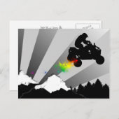 quads regenboogspoor. briefkaart (Voorkant / Achterkant)