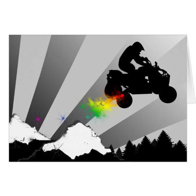 quads. regenboogzonsondergang. (Voorkant Horizontaal)