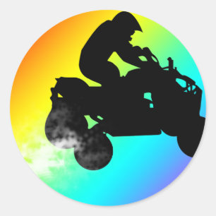 quads. simpel. ronde sticker