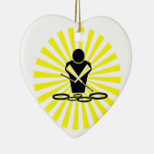 QUADS - SUN BURST - POW BANG - WOW - TENOREN! KERAMISCH ORNAMENT (Rechts)