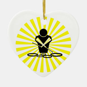 QUADS - SUN BURST - POW BANG - WOW - TENOREN! KERAMISCH ORNAMENT