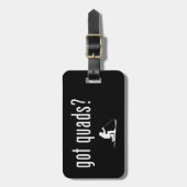 Quads Telemark Skiing Bagagelabel (Voorkant verticaal)