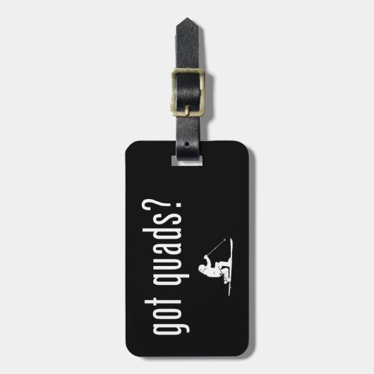 Quads Telemark Skiing Bagagelabel (Voorkant verticaal)