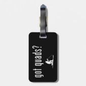 Quads Telemark Skiing Bagagelabel (Achterkant verticaal)