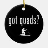 Quads Telemark Skiing Keramisch Ornament (Voorkant)