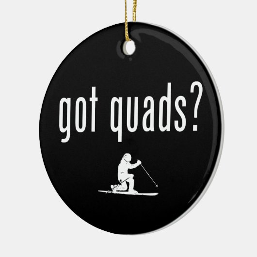 Quads Telemark Skiing Keramisch Ornament (Links)