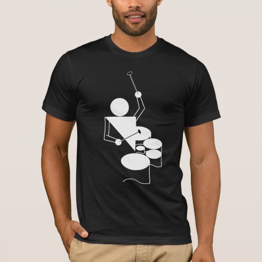 QUADS - Tenor Drums - Nieuw Guert-ontwerp! T-shirt (Voorkant)