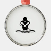 Quads - Tenor Drums - Squints Metalen Ornament (Voorkant)