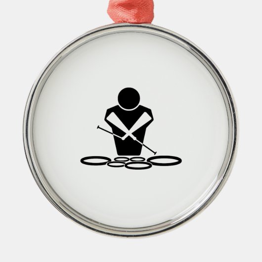 Quads - Tenor Drums - Squints Metalen Ornament (Voorkant)
