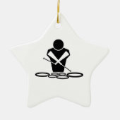 QUADS - TWEE SPOCK-DRUMS KERAMISCH ORNAMENT (Voorkant)