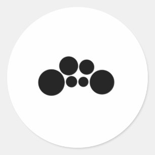 Quads - Twee spokjes Ronde Sticker