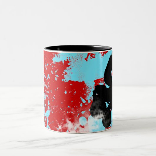quads. tweekleurige koffiemok (Center)