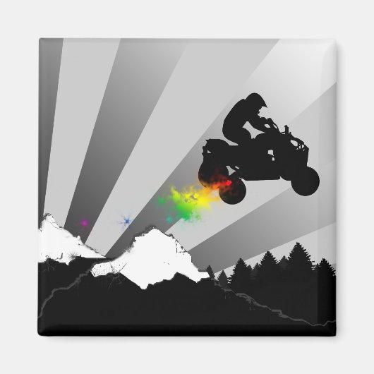 quads vuil spoor. magneet (Voorkant)