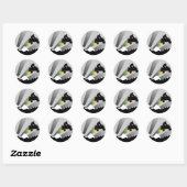 quads : vuil spoor : ronde sticker (Vel)