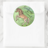Quagga "Embrace the moment" Ronde Sticker (Tas)
