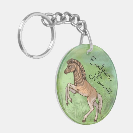 Quagga "Embrace the moment" Sleutelhanger (Voorkant Links)