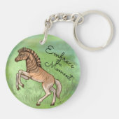 Quagga "Embrace the moment" Sleutelhanger (Achterkant)
